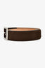 Zegna Brown Suede Belt Size 90/36 Mens