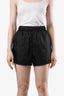Prada 2020 Black Re-Nylon Triangle Logo Shorts Size 38