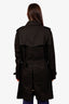 Burberry Black Kensington Belted Trench Coat Size 48