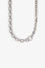 Maje Silver Clover Logo Chain Belt