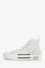 Christian Dior White Oblique B23 High Top Sneakers Size 40