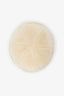 Vintage Cream Shearling Fur Hat