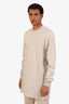 Rick Owens Grey Cotton Long Sleeve Shirt Size XS Mens