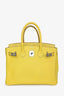 Hermès 2011 Lime/Gris Pearl Epsom Leather Birkin 30
