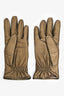 Etro Gold Jacquard Gloves Size Small