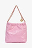 Pre-loved Chanel™ Pink Lambskin 22 Medium Hobo Bag with Pouch
