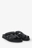 Hermès Black Leather Cypre Sandals Size 35