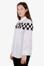 DSquared2 White/Black Checkered Button Down Size 42