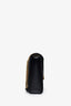 Saint Laurent Black Chevron Grained Leather Large Envelope Bag