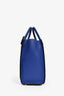 Celine 2014-15 Blue Pebbled Leather Micro Luggage Tote