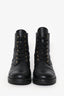Louis Vuitton Black Leather Combat Boots Size 39