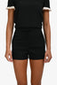 Red Valentino Black Wool Bow Detail High Waisted Shorts Size 36