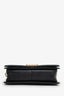 Pre-loved Chanel™ 2016-17 Black Embellished Tweed Medium Boy Bag