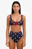 Zimmermann Navy/Red Polka Dot Scarborough 2-Piece Bikini Size 0
