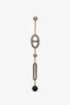 Hermès 18K Rose Gold Diamond Gemstone Chaine D'ancre Chaos Earrings