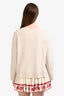Sibel Saral Beige Superfine Wool Crewneck Sweater Size L