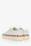 Louis Vuitton White Leather Monogram Crafty Sneakers Size 8.5