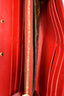 Louis Vuitton Red Leather and Monogram Canvas Pallas Wallet On Chain