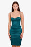 Robe midi Buster en coton vert Dolce & Gabbana, taille 40