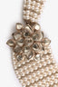 Pre-loved Chanel™ Multistrand Pearl Flower Embellished Necklace