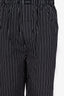Balenciaga Black/White Striped Poplin Lounge Pants Size 44