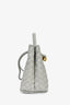 Bottega Veneta Sterling Grey Intecciato Leather Small Andiamo