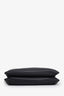 Prada Black Leather Double Zip 'Vitello Daino' Crossbody Bag with Strap
