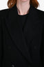 Giorgio Armani Holt Renfrew Black Cashmere Double Breasted Jacket Size 38
