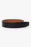 Hermès 2011 Black/Brown Leather Reversible Belt No Buckle Size 85