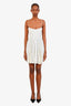 Khaite White Lou Lou Pleated Mini Dress Size 2