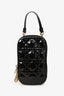 Christian Dior 2021 Black Cannage Leather Call'in Dior Phone Holder