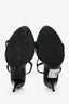 Prada Sport Black Patent Silver Detail Heels Size 41