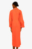 Fabiana Filippi Orange Cotton Button Down Long Dress Size XL