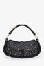 Burberry Brown Leather Studded Shoulder Bag