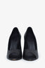 Gucci Black Guccissima Peep Toe Heels Size 39