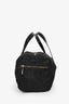 Prada Black Nylon Patent Strap Duffle Shoulder Bag