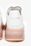 Alexander McQueen White/Light Pink Platform Sneakers Size 36.5