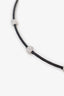 Alor Black Cable 14kt White Gold Triple Station Necklace