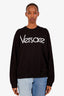 Versace Black Cotton Crew Neck Sweater Size L