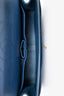 Pre-loved Chanel™ 2016 17 Blue Quilted Lambskin Jumbo Double Flap SHW