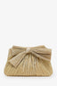 Loeffler Randall Gold Bow Clutch With Chain