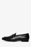 Gucci Black Leather Jordaan Loafers Size 38