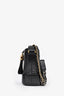 Pre-loved Chanel™ 2022+ Black Calfskin Leather Small Gabrielle Hobo Bag