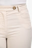 Prada 2018 Light Grey Cotton Blend Crop Pants Size 38