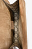 Gucci Brown GG Supreme Canvas Suede Dionysus Shoulder Bag