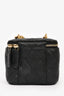 Pre-loved Chanel™ Black Caviar Leather Mini Vanity Crush Crossbody Gold Hardware