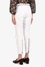 Chloe White Denim Biker Style Jeans Size 38