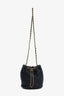 Pre-loved Chanel™ 24P Black CC Quilted Leather Drawstring Bucket Bag