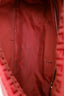 Fendi Red FF Zucca Canvas Baguette Flap Bag