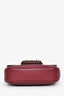 Gucci Burgundy Leather Horsebit 1955 Mini Arabella Bag